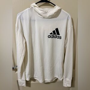 Adidas AEROREADY LIGHTWEIGHT LONG SLEEVE HOODED TEE Size M
